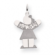 Picture of 14k White Gold Kid Charm