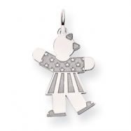 Picture of 14k White Gold Kid Charm