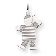 Picture of 14k White Gold Kid Charm