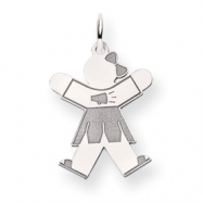 Picture of 14k White Gold Kid Charm