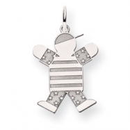 Picture of 14k White Gold Kid Charm