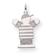 Picture of 14k White Gold Kid Charm