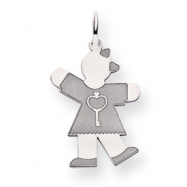 Picture of 14k White Gold Kid Charm