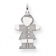 Picture of 14k White Gold Kid Charm