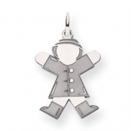 Picture of 14k White Gold Kid Charm