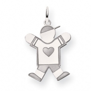 Picture of 14k White Gold Kid Charm