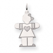 Picture of 14k White Gold Kid Charm