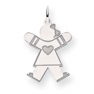 Picture of 14k White Gold Kid Charm
