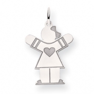 Picture of 14k White Gold Kid Charm