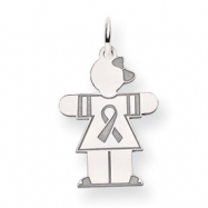 Picture of 14k White Gold Kid Charm