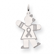 Picture of 14k White Gold Kid Charm