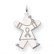 Picture of 14k White Gold Kid Charm