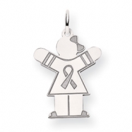 Picture of 14k White Gold Kid Charm
