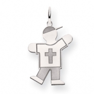 Picture of 14k White Gold Kid Charm