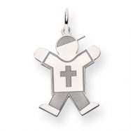 Picture of 14k White Gold Kid Charm