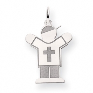 Picture of 14k White Gold Kid Charm