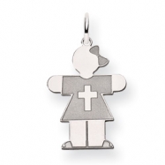 Picture of 14k White Gold Kid Charm