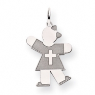 Picture of 14k White Gold Kid Charm