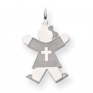 Picture of 14k White Gold Kid Charm