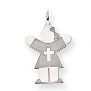 Picture of 14k White Gold Kid Charm
