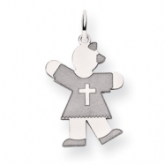 Picture of 14k White Gold Kid Charm