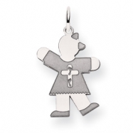 Picture of 14k White Gold Kid Charm