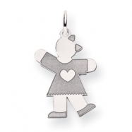 Picture of 14k White Gold Kid Charm