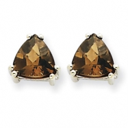 Picture of 14kw 7mm Trillion Smokey Quartz Earring