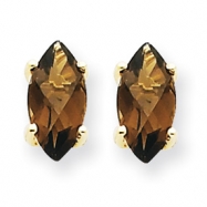 Picture of 14k 8x4 Marquise Smokey Quartz Earring