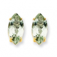 Picture of 14k 12x6 Marquise Green Amethyst Earring