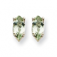 Picture of 14kw 6x3mm Marquise Green Amethyst Earring