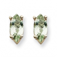 Picture of 14kw 8x4mm Marquise Green Amethyst Earring