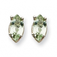 Picture of 14kw 7x3.5mm Marquise Green Amethyst Earring