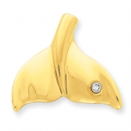 Picture of 14K Diamond Whale Tail Slide