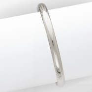 Picture of 14k 3/16 White Gold Hinged Baby Bangle Bracelet
