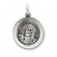 Picture of Sterling Silver Antiqued Ecce Homo Medal