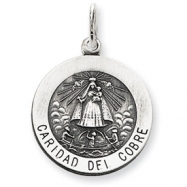 Picture of Sterling Silver Caridad del Cobre Medal