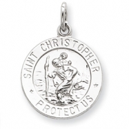 Picture of Sterling Silver Saint Christopher Medal