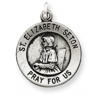 Picture of Sterling Silver Antiqued Saint Elizabeth Seton Medal