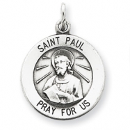 Picture of Sterling Silver Antiqued Saint Paul Medal