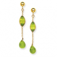 Picture of 14K Peridot Post Earrings