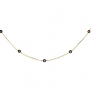 Picture of 14K Peacock Freshwater Cultured Pearl Necklace chain