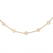Picture of 14K Natural Color Cultured Pearl Necklace chain
