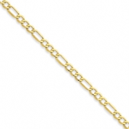 Picture of 10k 4.75mmSemi-Solid Figaro Chain