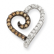 Picture of 14K Champagne & Diamond Heart Pendant