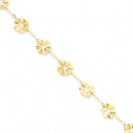 Picture of 14k Adjustable Flower Anklet