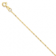 Picture of 14k 1mm Singapore Chain