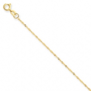 Picture of 14k 1mm Singapore Chain