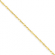 Picture of 10k 1.10mm Singapore Chain bracelet