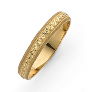 Picture of 14k 3mm Design Etched Wedding Band ring